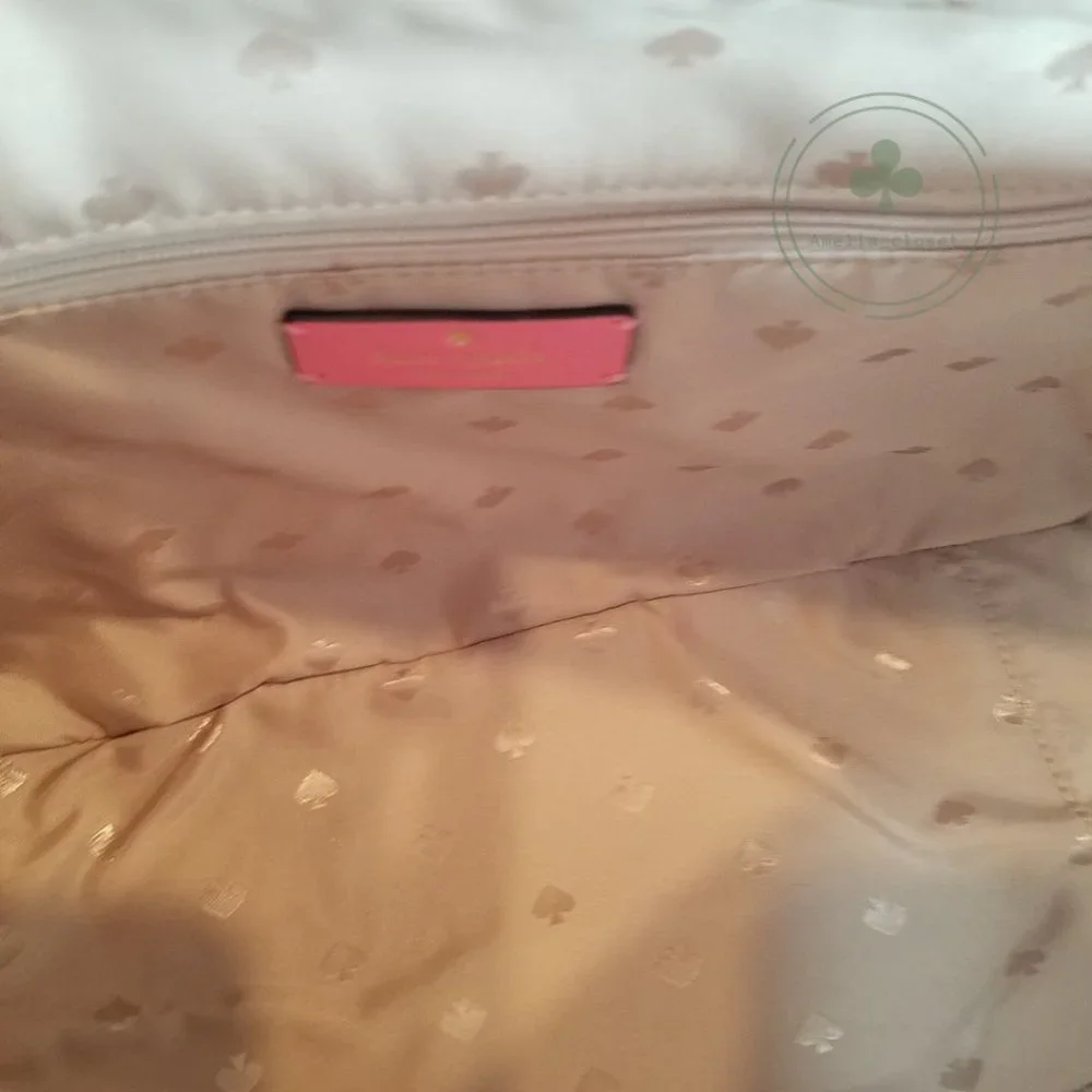 MAKE AN OFFER KATE SPADE MIMI FAUX FUR SATCHEL CROSSBODY BRIGHT BLUSH PINK - Picture 9 of 11